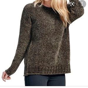 Seven 7 For All Mankind Ultra Plush Olive Green Chenille Sweater Size (XL)